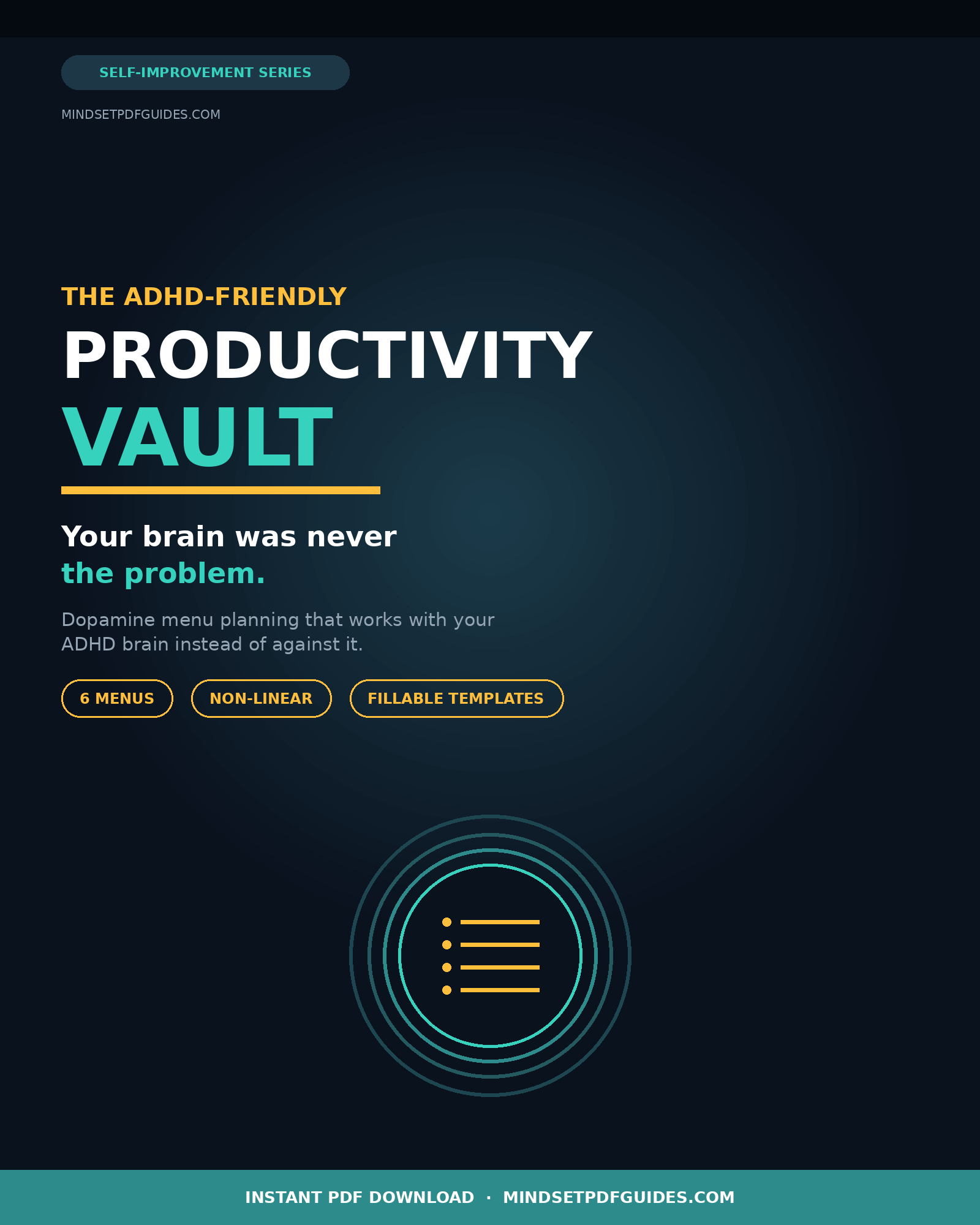 The ADHD-Friendly Productivity Vault: Dopamine Menu Planning