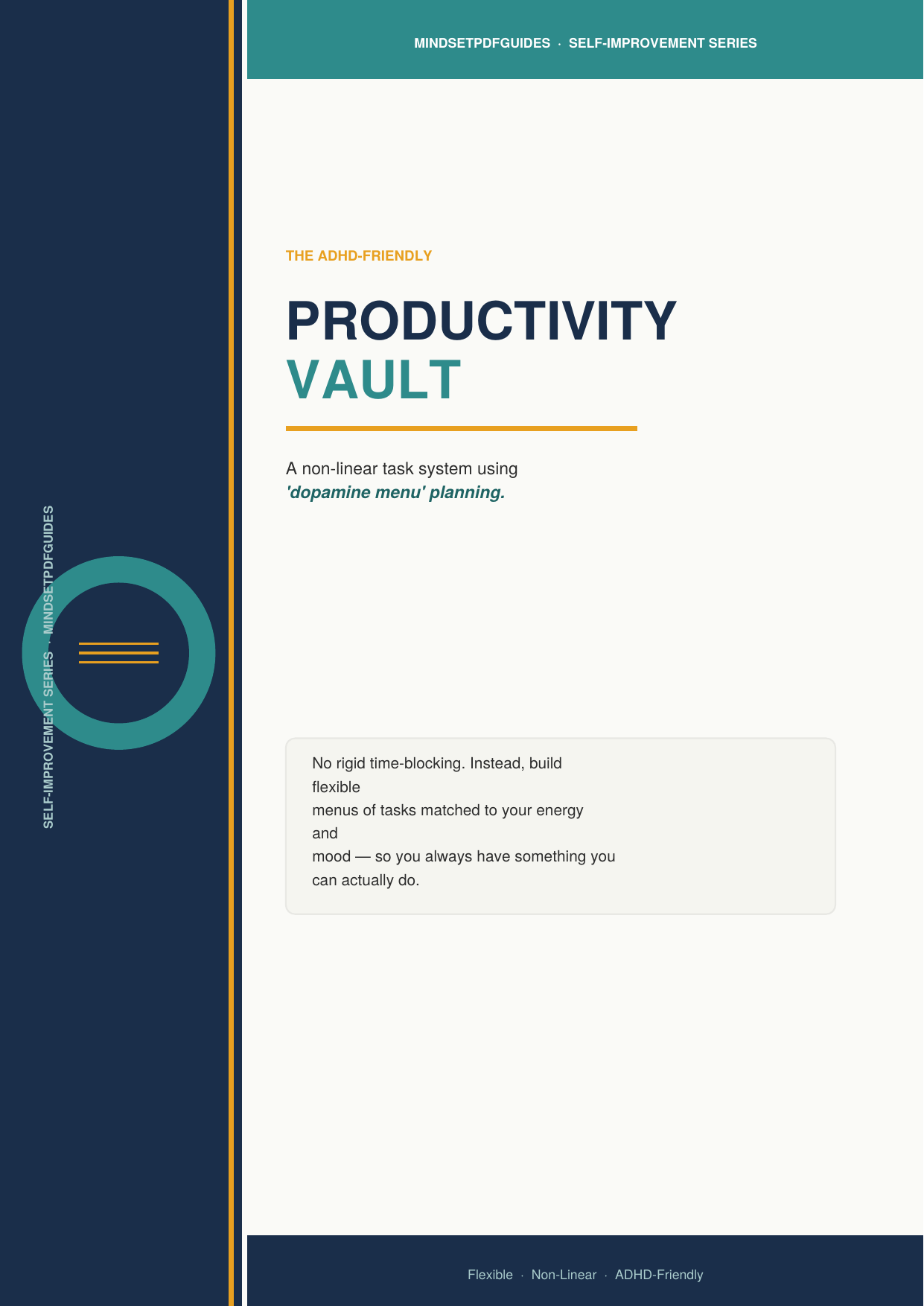 The ADHD-Friendly Productivity Vault: Dopamine Menu Planning